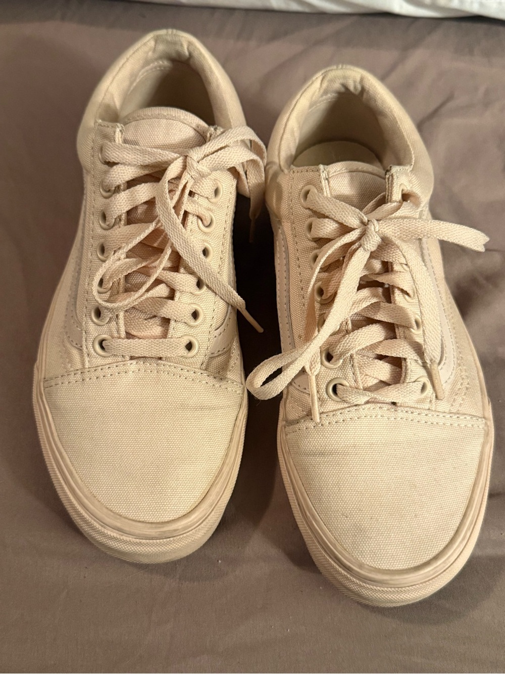 Vans Low-Top Canvas Sneakers - Light Cream - Picture 2 of 7
